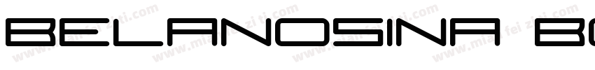 Belanosina Bold字体转换